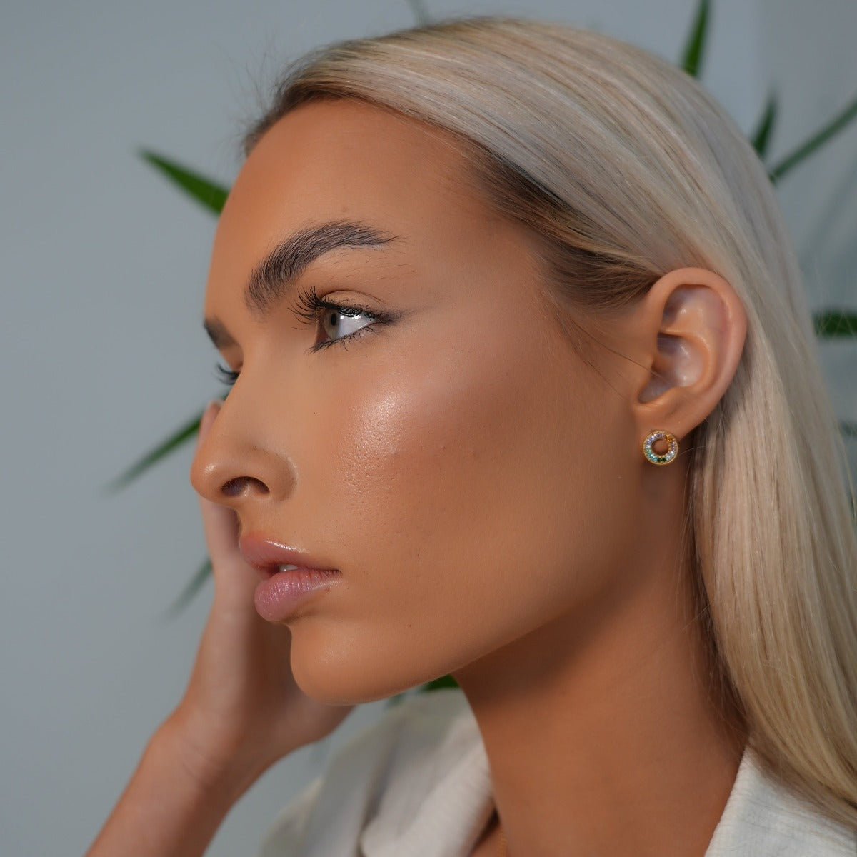 Aurora Color Hoops – 18K Gold Plated