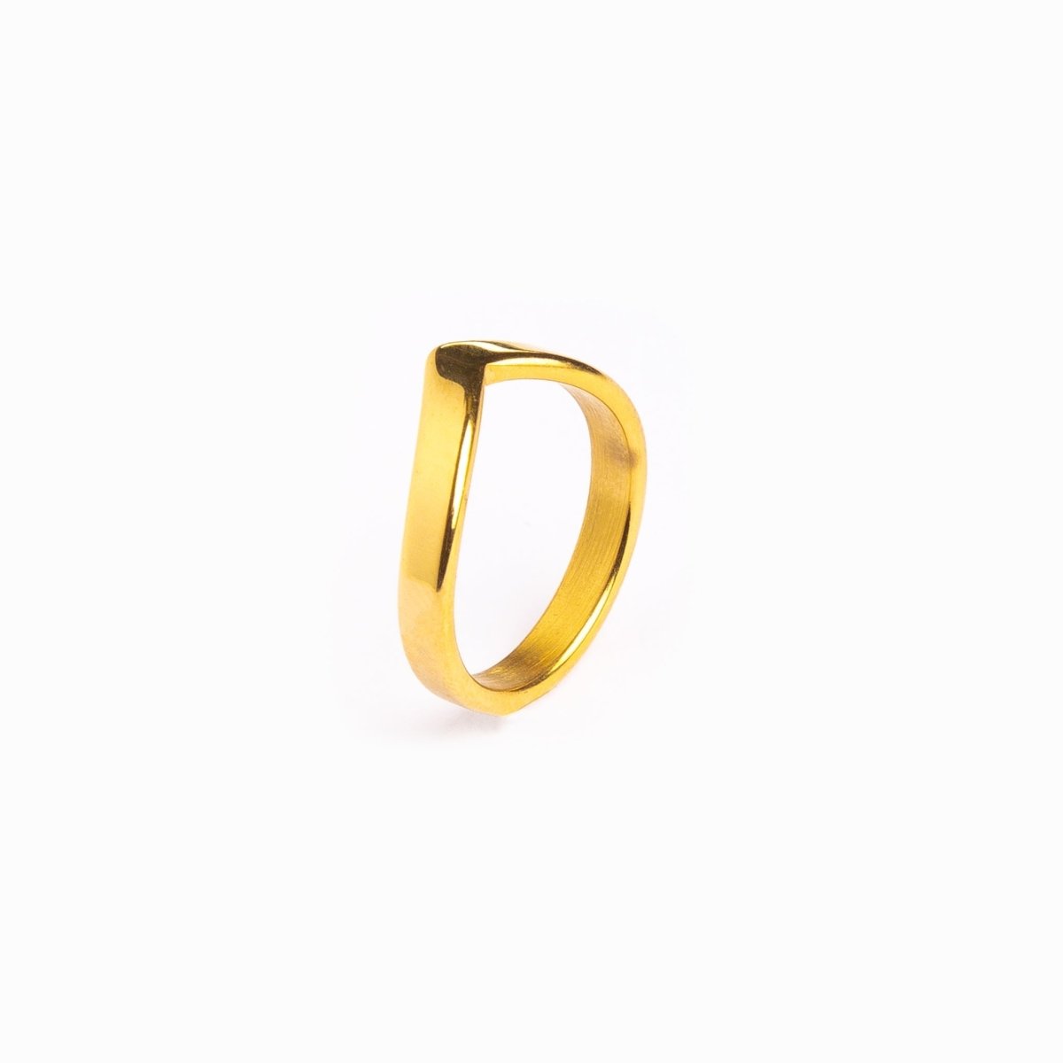 Trinity Smooth Ring – 18K Gold Plated
