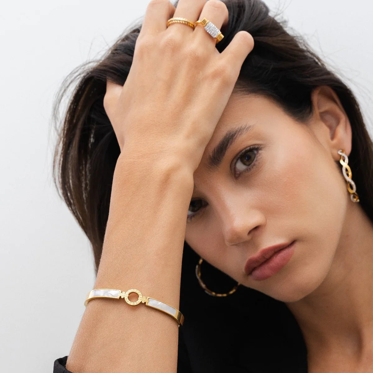 Solenne Aura Bracelet – 18K Gold Plated | Rosarat