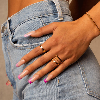 Square Comfort Band – 18K Gold Plated 