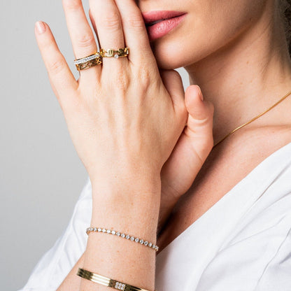 Puket Riviera Adjustable Bracelet, 18k Gold Plated