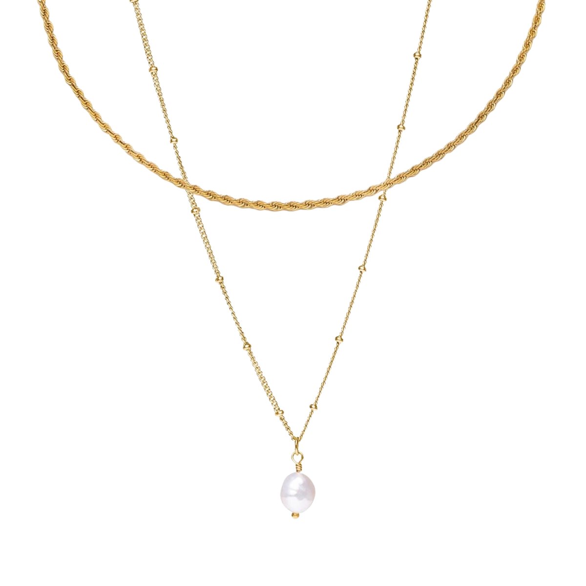 Everyday Layered Necklace Set – 18K Gold Plated
