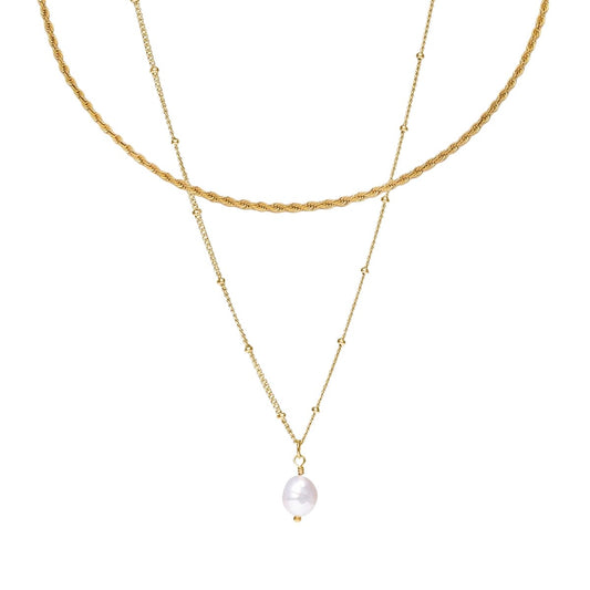 Everyday Layered Necklace Set – 18K Gold Plated