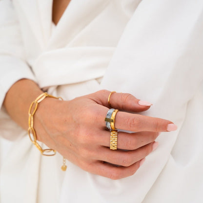 Rich Layers Ring – 18K Gold Plated