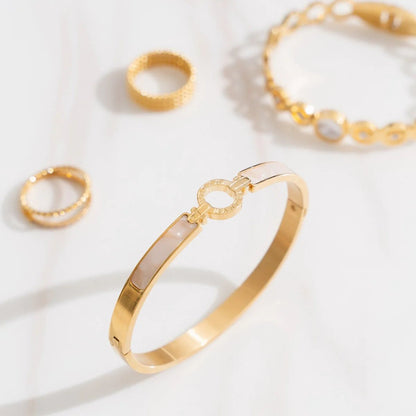 Solenne Aura Bracelet – 18K Gold Plated | Rosarat