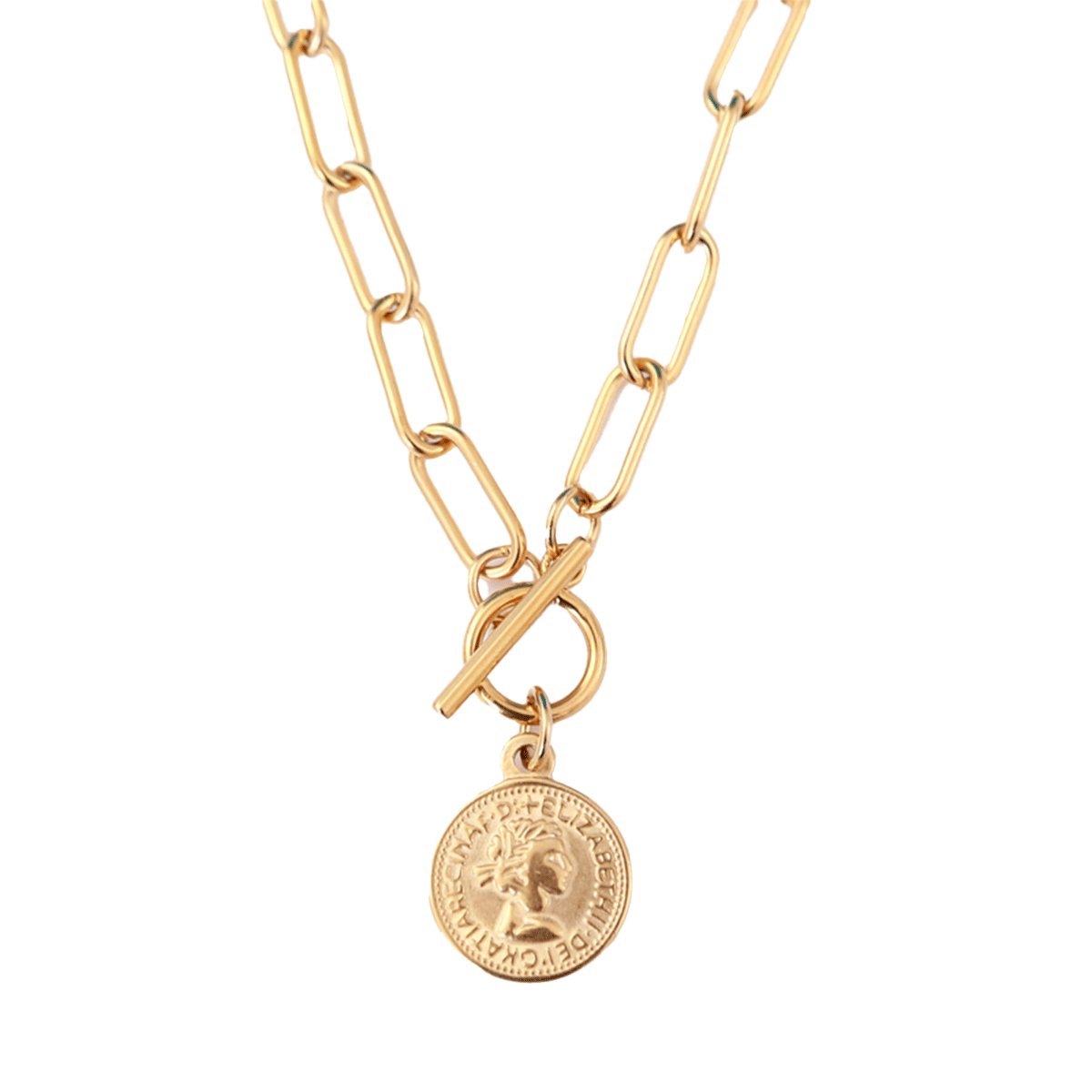 New York Cents Necklace – 18K Gold Triple Plated 