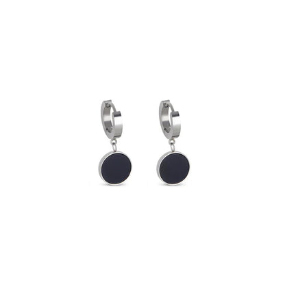 Noir Drop Earrings – Silver Edition