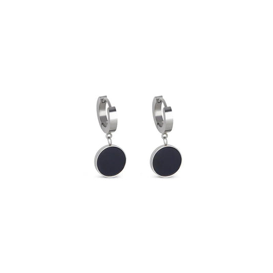 Noir Drop Earrings – Silver Edition