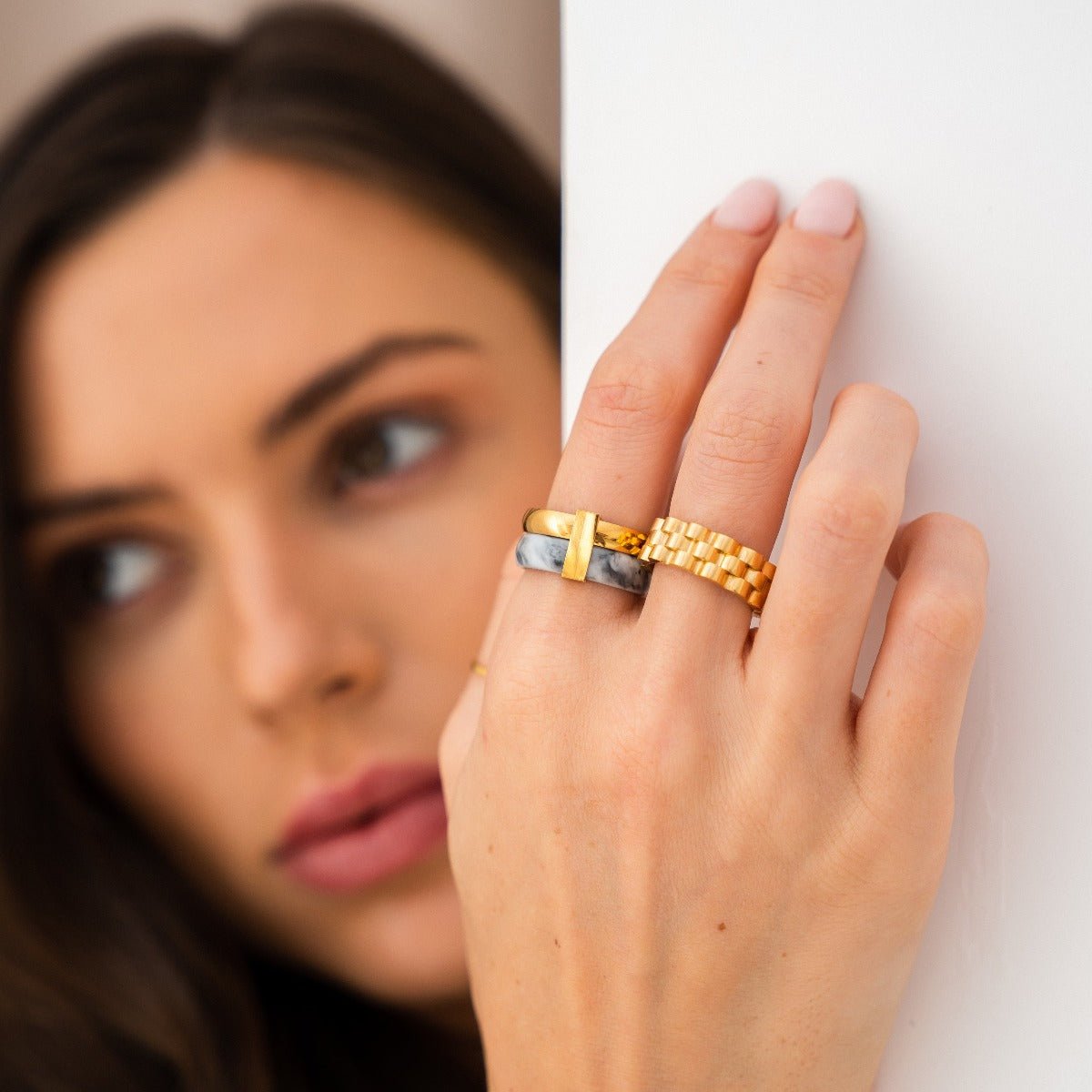 Rich Layers Ring – 18K Gold Plated