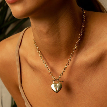 Eterna Heart Necklace – 18K Gold Plated