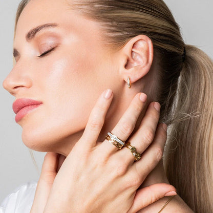 Mosaic Luxe Ring – 18K Gold Plated 