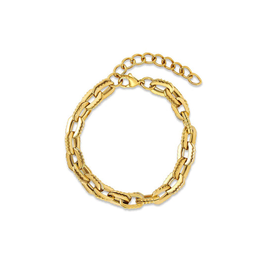 Chunky Link Bracelet Plated in 18k Gold