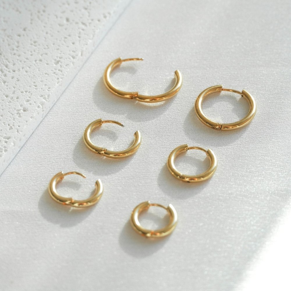 Aurora Triple Hoop Set – 18K Gold Plated