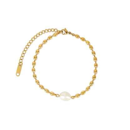 Persian Pearl Bracelet Plated in 18k Gold