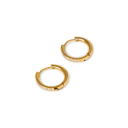 Elara Hoop Earrings – 18K Gold Plated