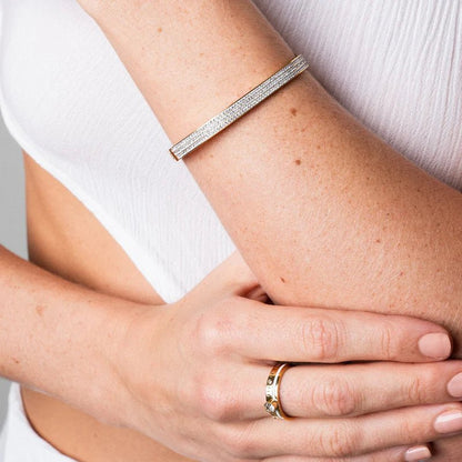 Aurion Luxe Cuff Bracelet – 18K Gold Plated | Rosarat