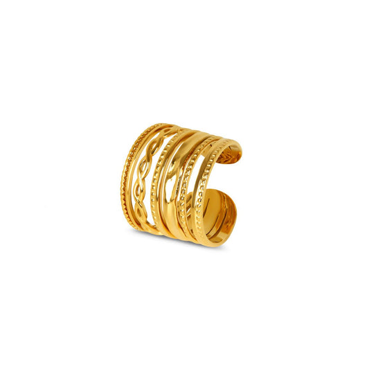 Royale Adjustable Ring – 18K Gold Plated