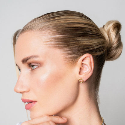 Lunara Twist Earrings – 18K Gold Plated