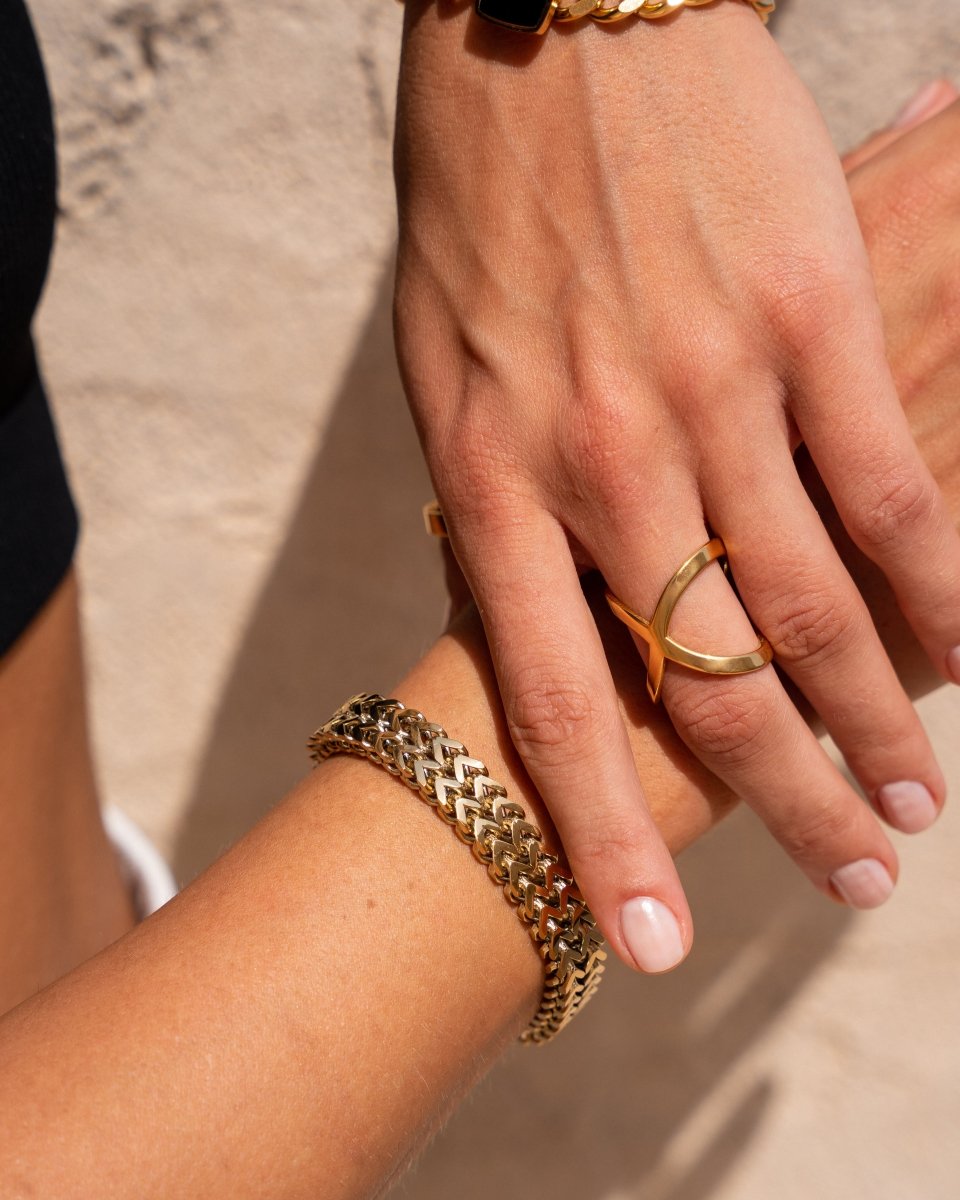 Petra Chain Bracelet Plated in 18K Gold