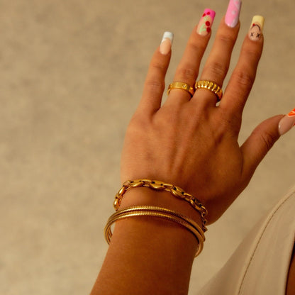 Eterna Spiral Cuff – 18K Gold Plated | Rosarat