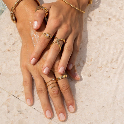 Square Comfort Band – 18K Gold Plated 