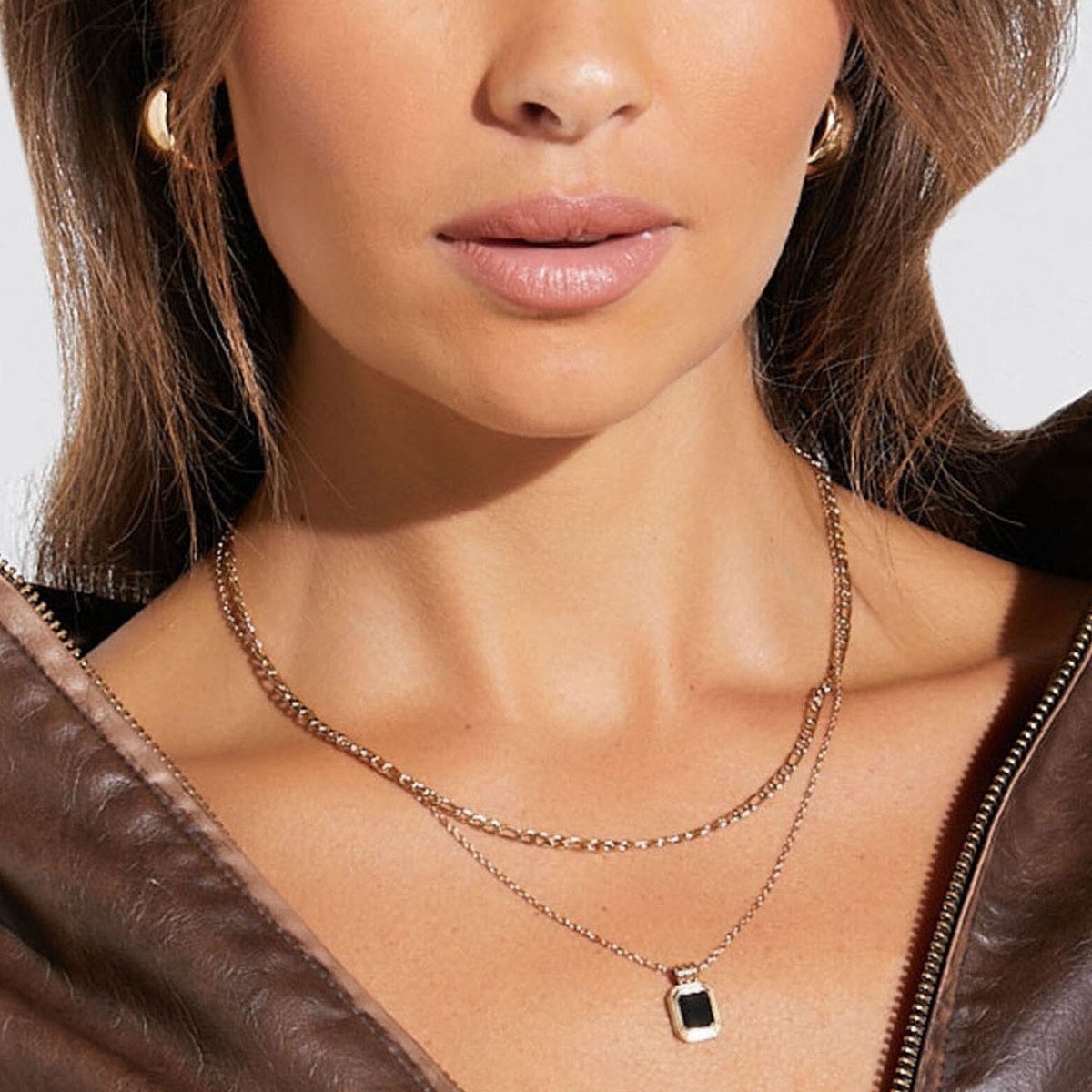 Aurienne Layered Necklace – 18K Gold Triple Plated