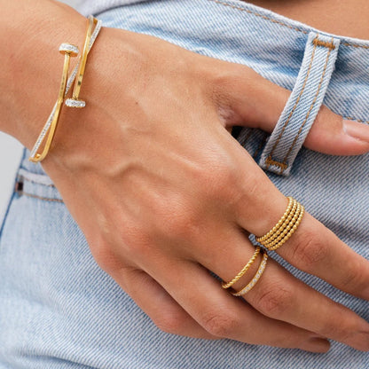 Iconic Sphere Ring – 18K Gold Plated