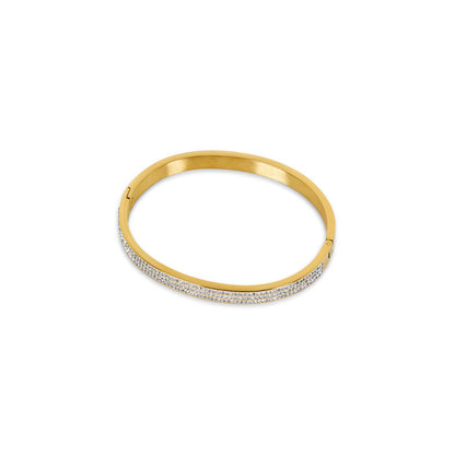 Aurion Luxe Cuff Bracelet – 18K Gold Plated | Rosarat