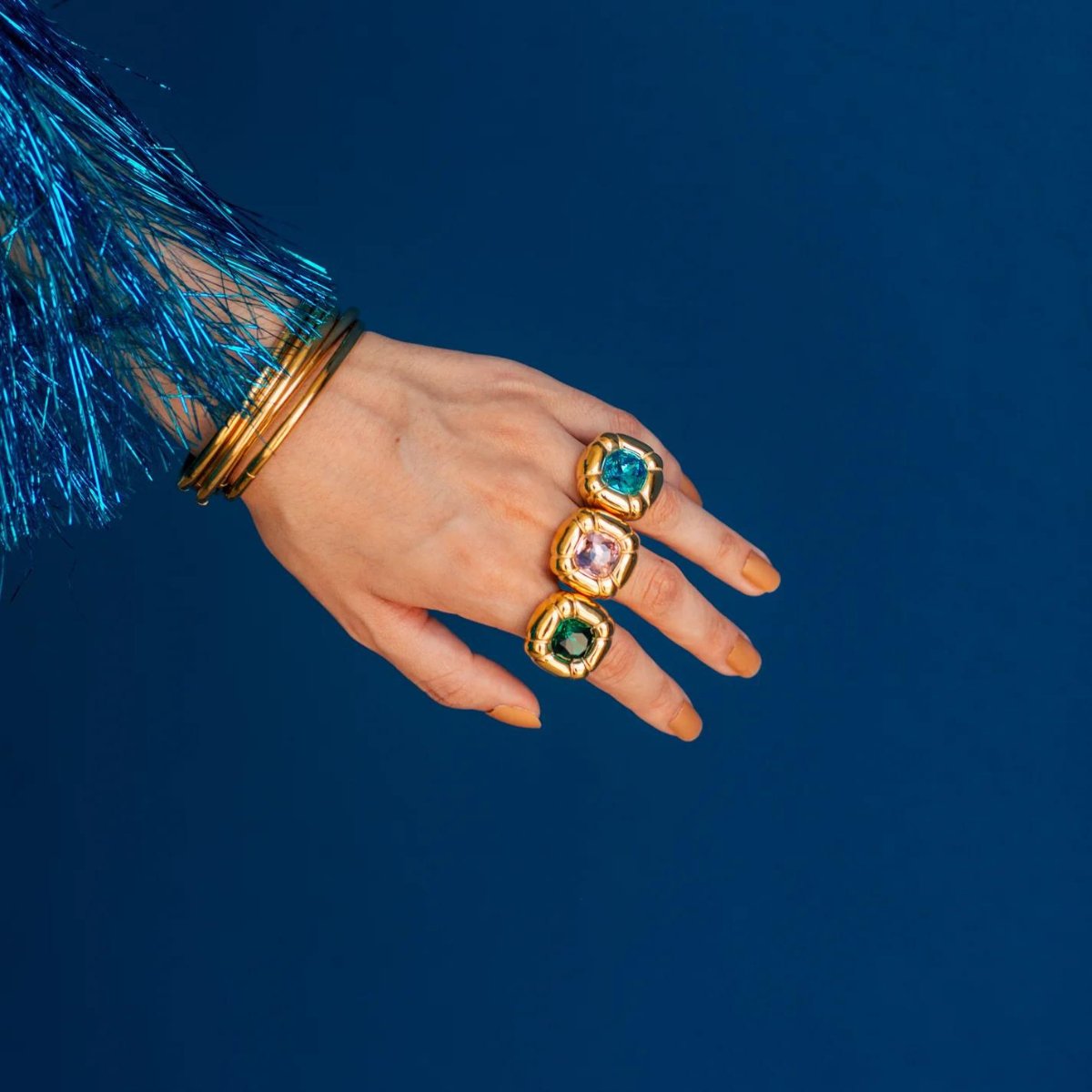 Dulcis Cocktail Ring – 18K Gold Plated 