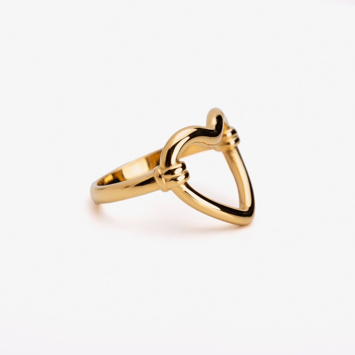 Open Heart Ring – 18K Gold Plated