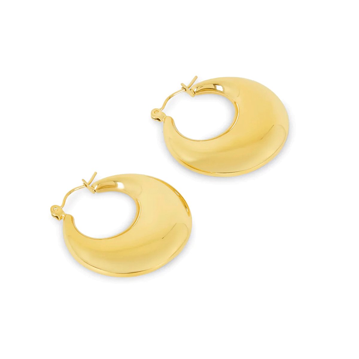 Aria Bold Hoop Earrings – 18K Gold Plated