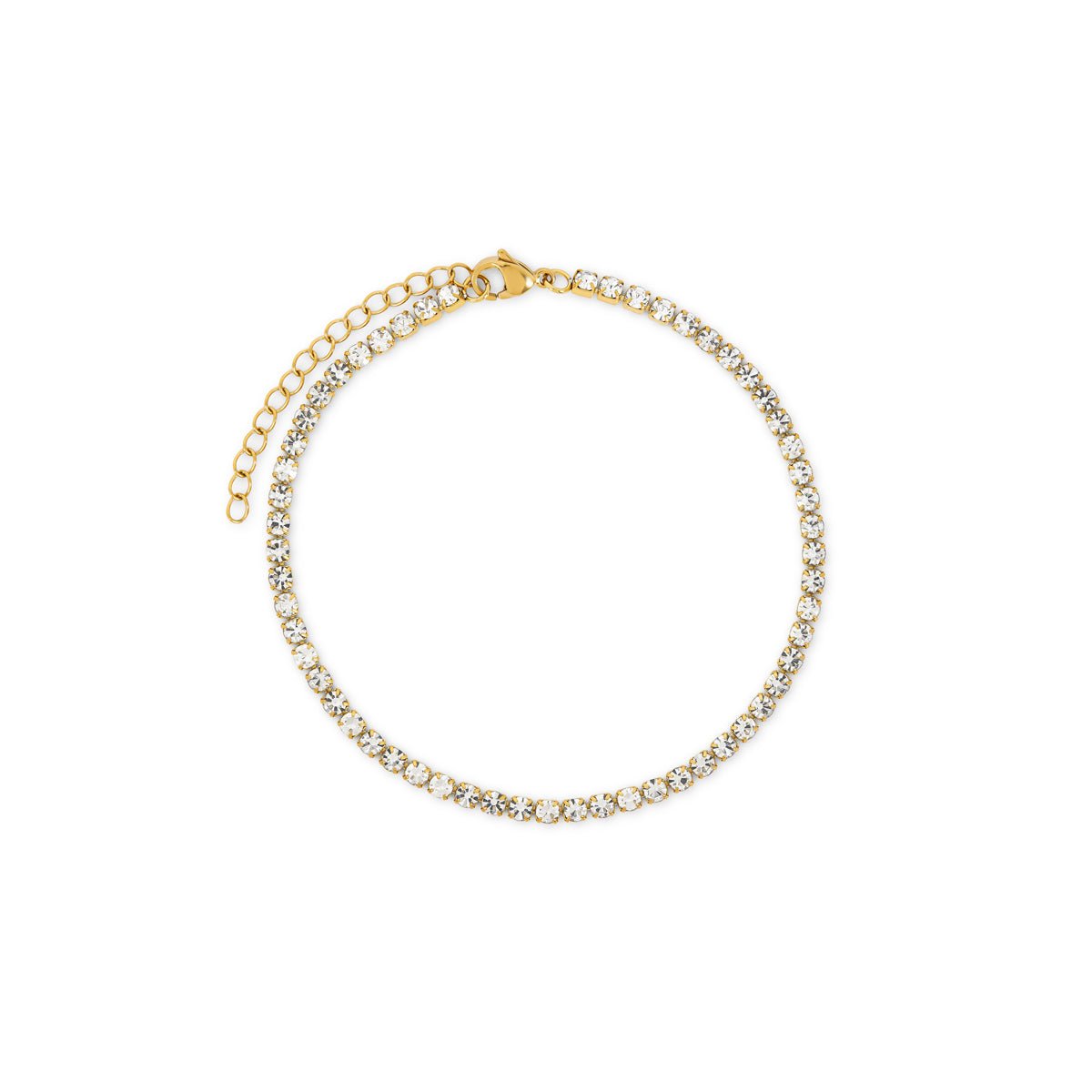 Liora Zirconia Anklet – 18K Gold Plated