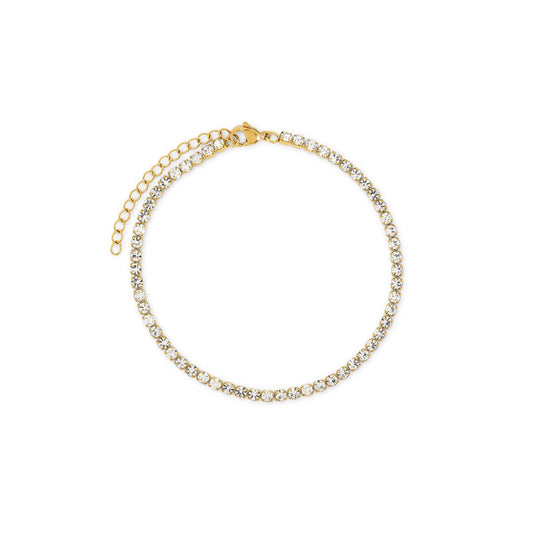 Liora Zirconia Anklet – 18K Gold Plated