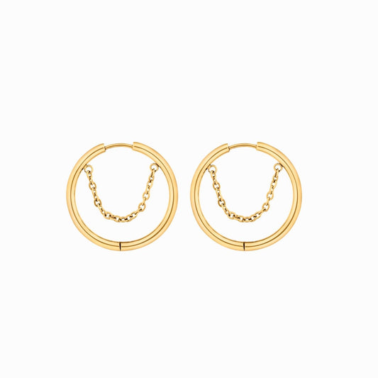 Aurea Kite Hoops – 18K Gold Plated 