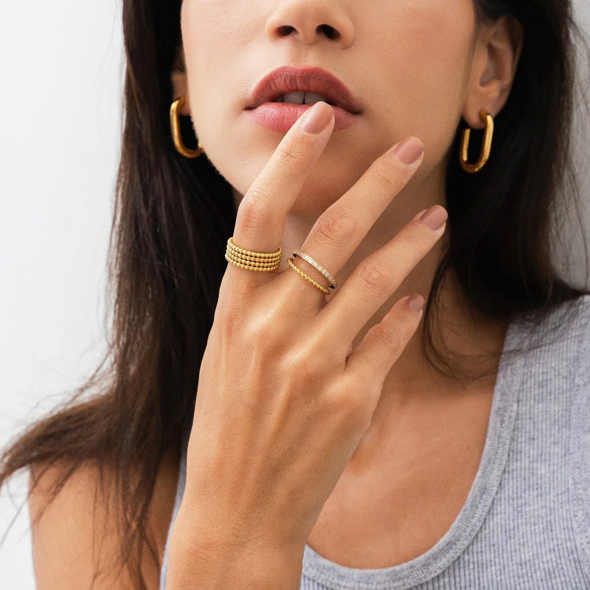 Iconic Sphere Ring – 18K Gold Plated