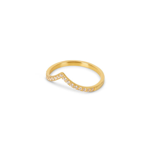 Trinity Zirconia Ring – 18K Gold Plated | Rosarat