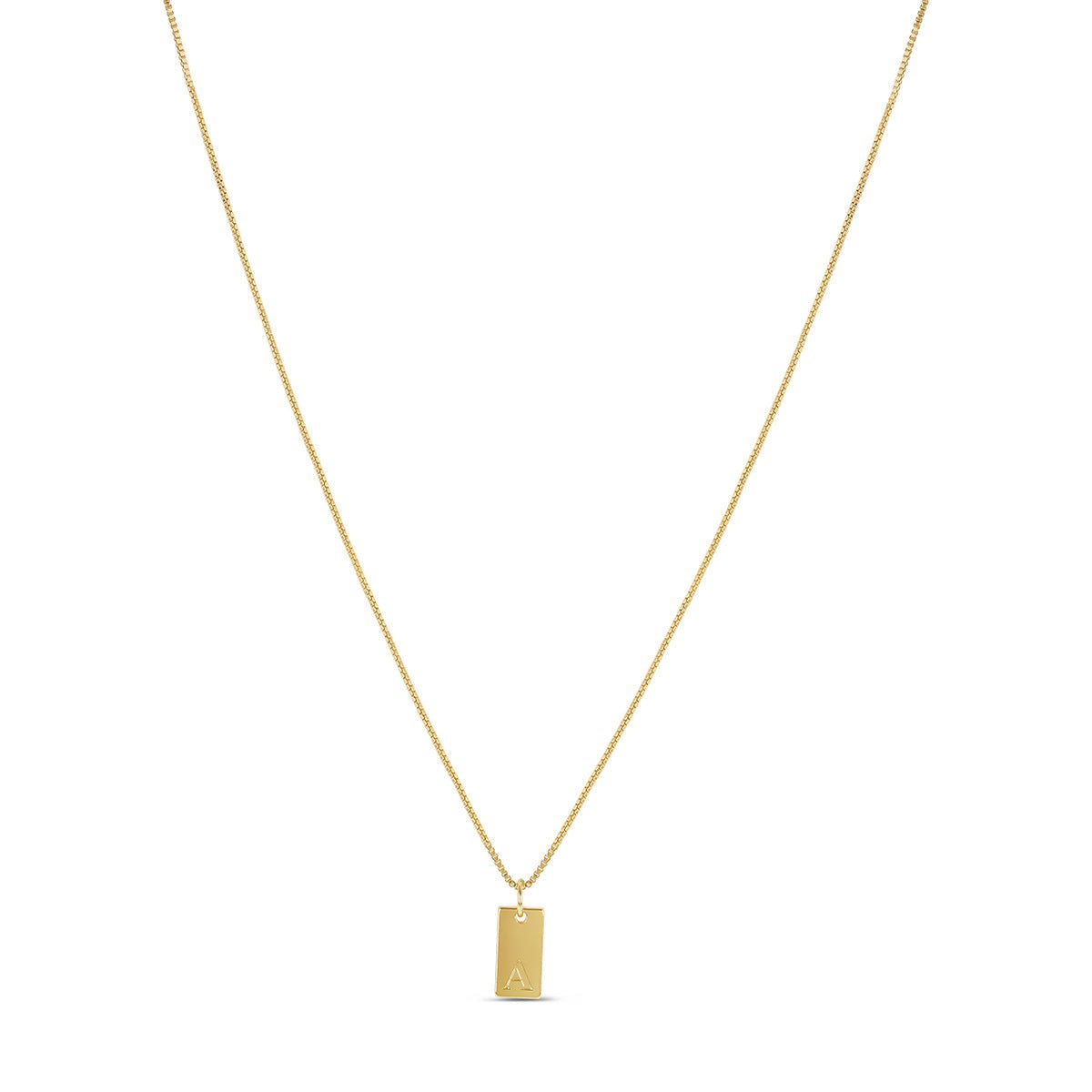 Liora Initial Necklace – 18K Gold Plated