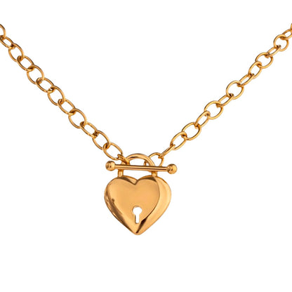 Eterna Heart Necklace – 18K Gold Plated