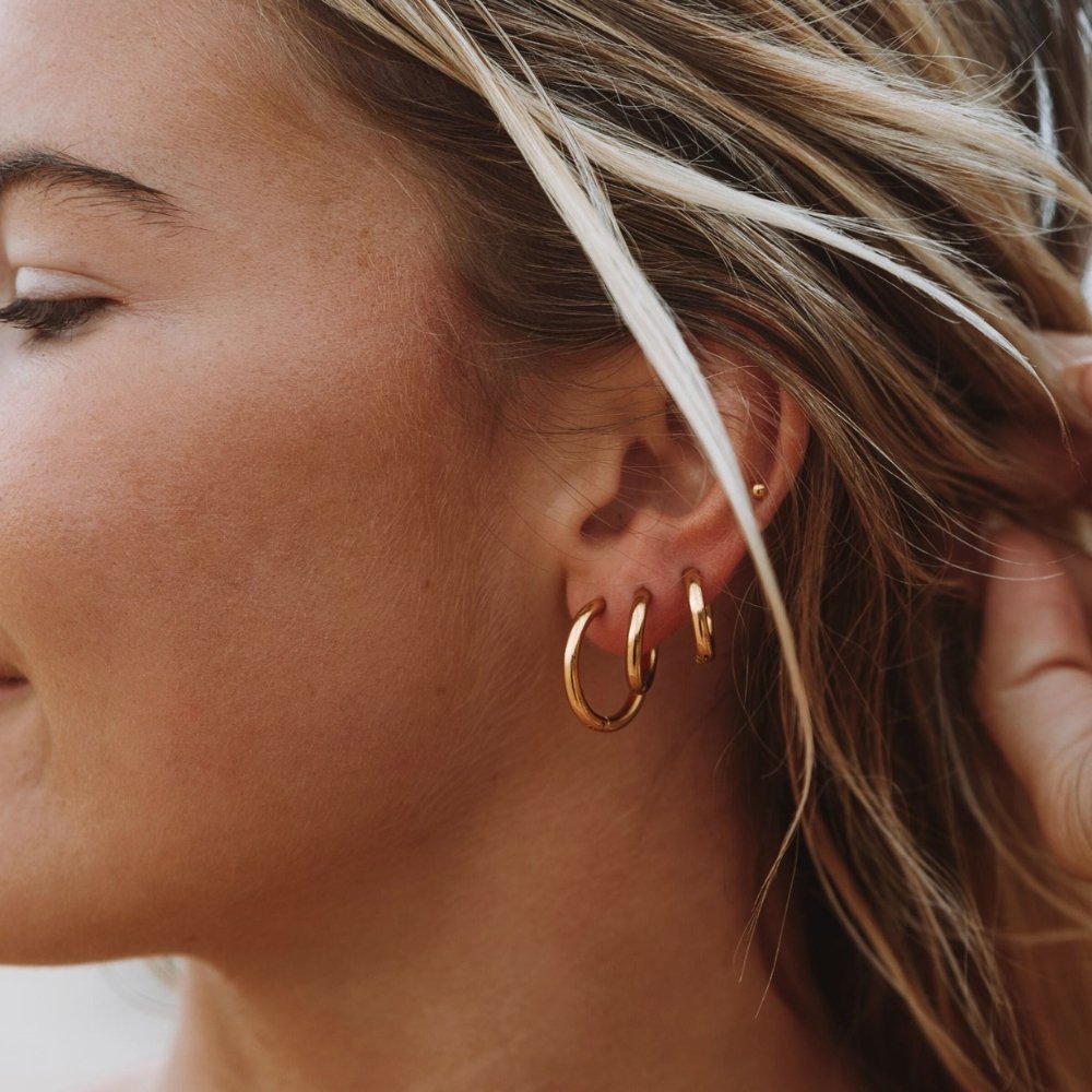 Aurora Triple Hoop Set – 18K Gold Plated