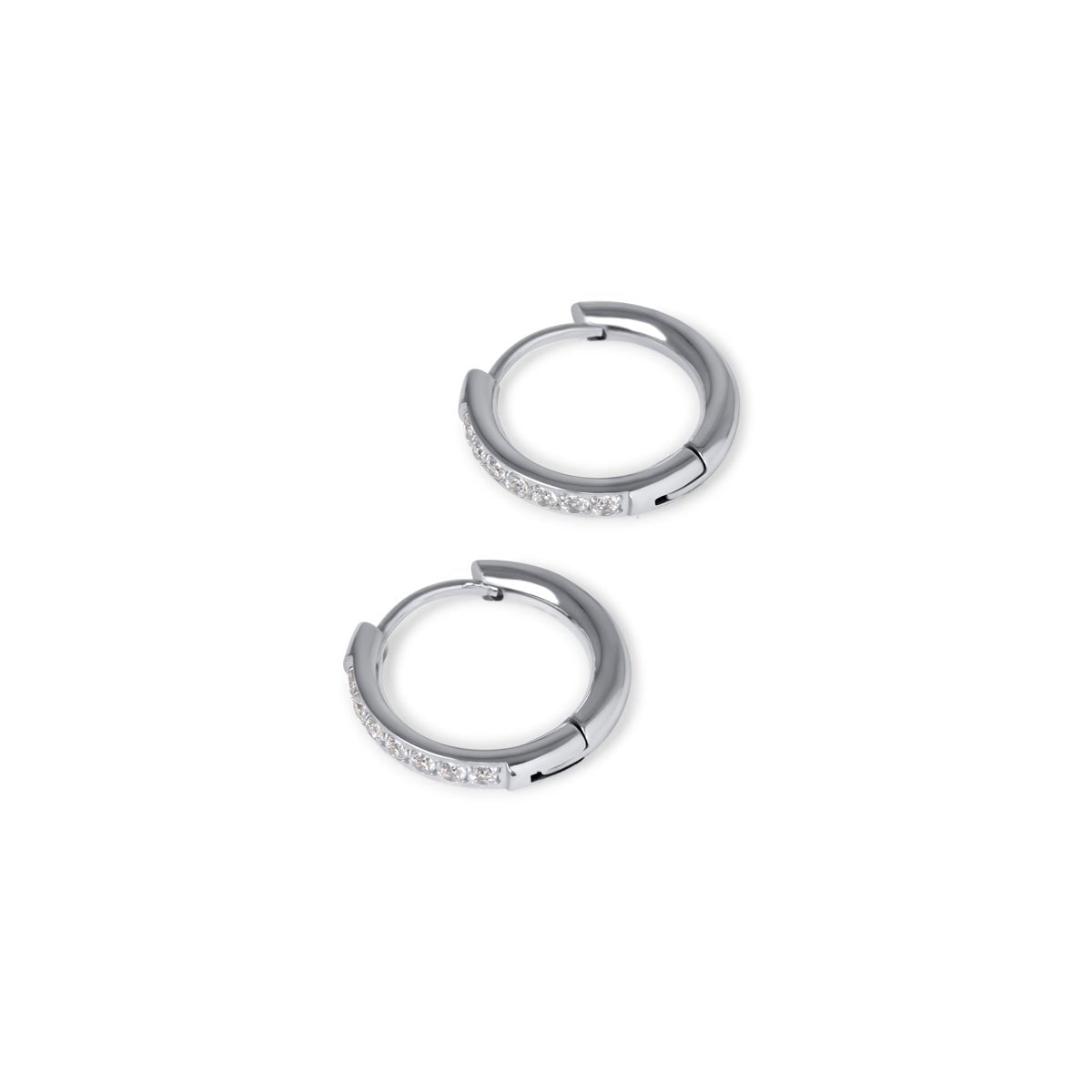 Auréa Silver Hoops – Sterling Shine Edition