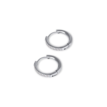 Auréa Silver Hoops – Sterling Shine Edition