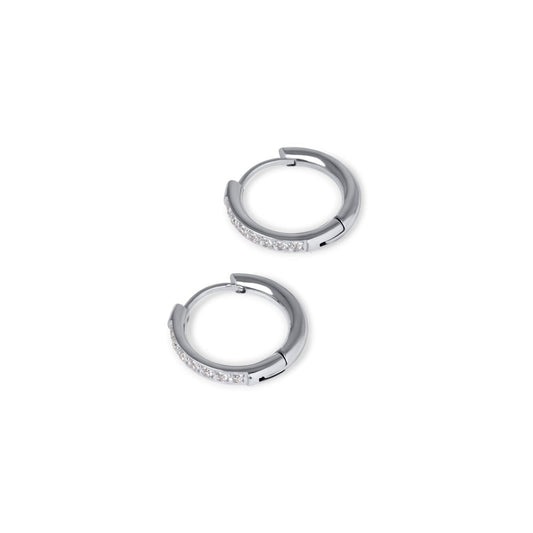 Auréa Silver Hoops – Sterling Shine Edition