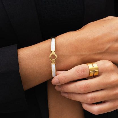 Solenne Aura Bracelet – 18K Gold Plated | Rosarat