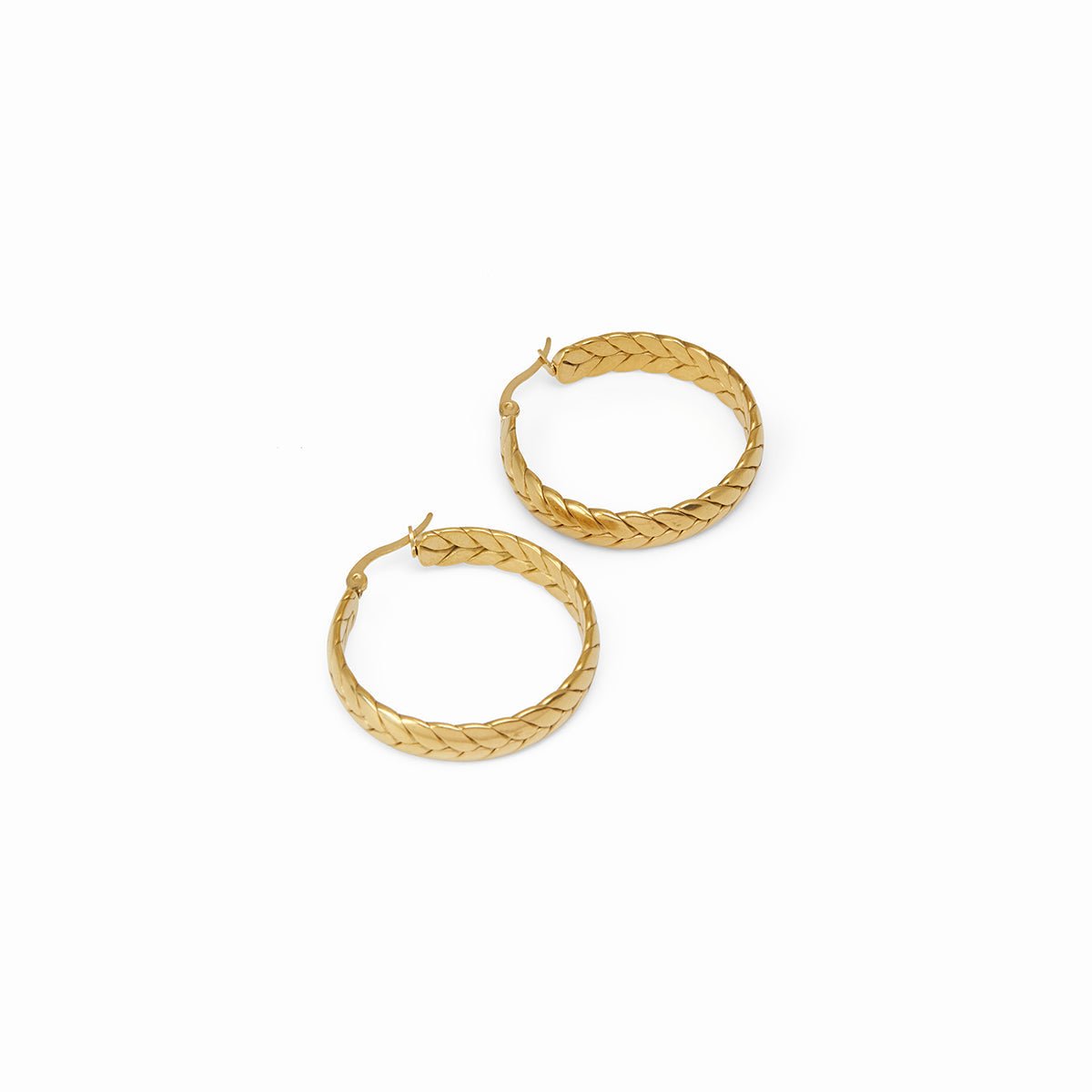 Aurora Bold Hoop Earrings – 18K Gold Plated 