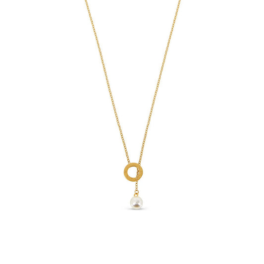 Sorella Pearl Necklace – 18K Gold Plated
