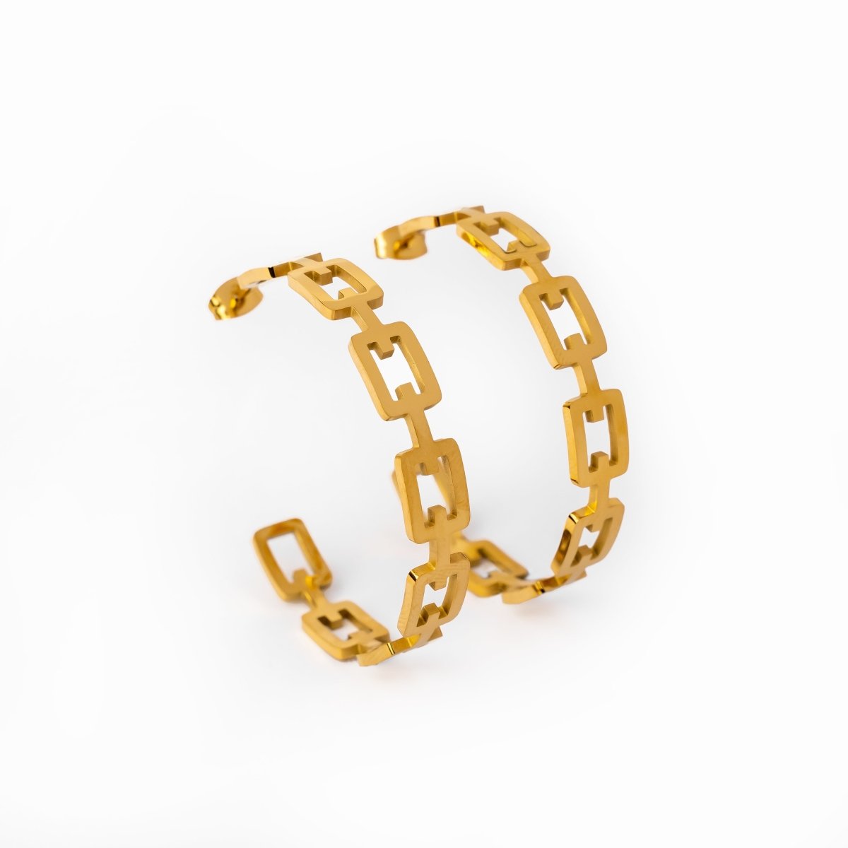 Isola Hoop Earrings – 18K Gold Plated