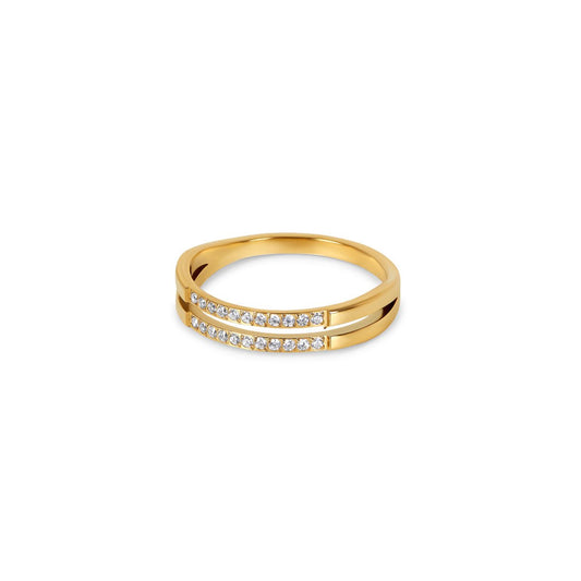 Dual Layer Ring – 18K Gold Plated