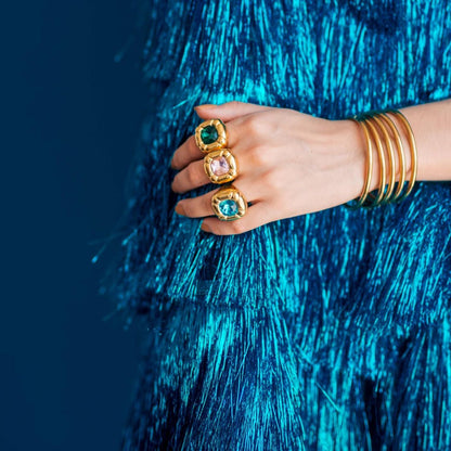 Dulcis Cocktail Ring – 18K Gold Plated 