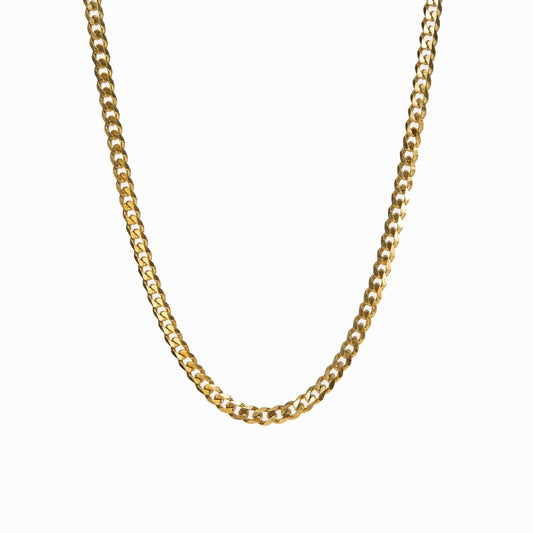 Selenza Cuban Chain Necklace – 18K Gold Triple Plated 