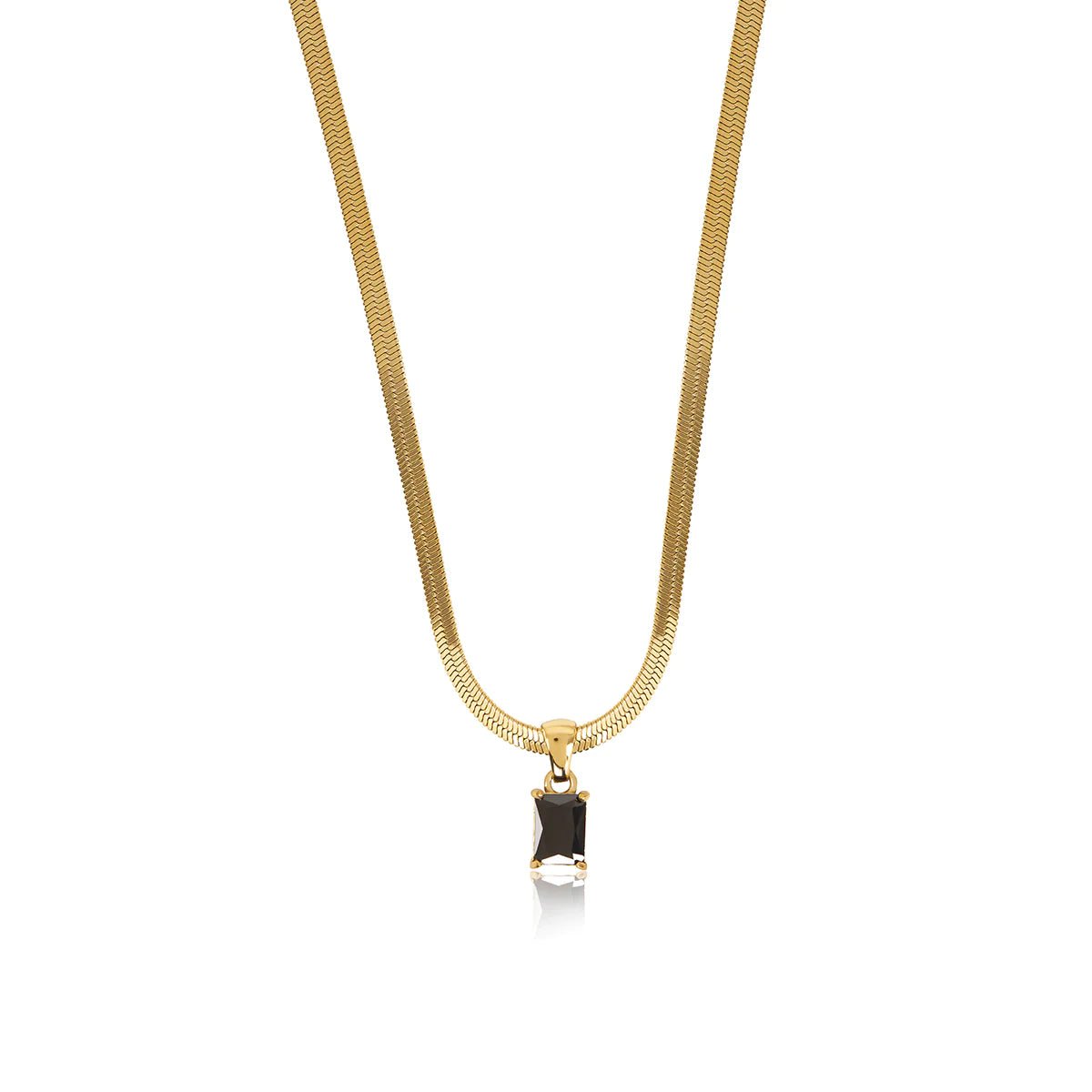 Rivelle Mesh Pendant Necklace – 18K Gold Triple Plated